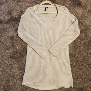 Poof! Cutout Long Sleeve Sweater - Size Medium